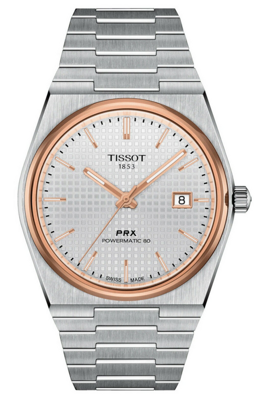 Tissot PRX Powermatic 80 Silver Dial Silver Steel Strap Watch For Men - T1374072203100 Authentic Buy Shop Now