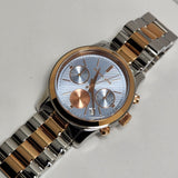 Michael Kors Runway Chronograph Blue Dial Two Tone Steel Strap Watch For Women - MK6166 Authentic Buy Shop Now