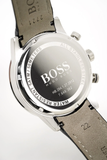Hugo Boss Rafale Chronograph Quartz Blue Dial Black Leather Strap Watch For Men - HB1513391 Authentic Buy Shop Now