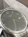 Tissot T Classic Tradition Grey Dial Silver Steel Strap Watch For Men - T063.610.11.067.00 Authentic Buy Shop Now