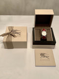 Burberry The City White Dial Haymarket Pink Leather Strap Watch for Women - BU9149 Authentic Buy Shop Now