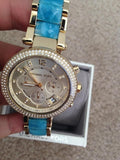 Michael Kors Parker Gold Dial Two Tone Steel Strap Watch for Women - MK6364 Authentic Buy Shop Now