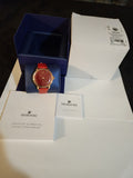 Swarovski Crystalline Hours Red Crystal Dial Red Leather Strap Watch for Women - 5295380 Authentic Buy Shop Now