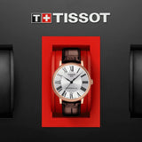Tissot Carson Premium Powermatic 80 Silver Dial Brown Leather Strap Watch For Men - T122.407.36.033.00 Authentic Buy Shop Now