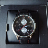 Hugo Boss Aeroliner Black Dial Black Leather Strap Watch for Men - 1512631 Authentic Buy Shop Now