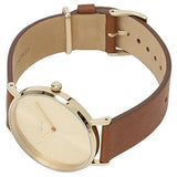 Coach Perry Analog Gold Dial Brown Leather Strap Watch for Women - 14503331-C Authentic Buy Shop Now