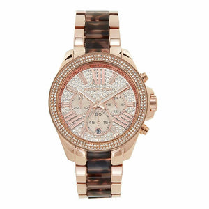 Michael Kors Wren Diamonds Rose Gold Dial Two Tone Steel Strap Watch for Women - MK6159 Authentic Buy Shop Now