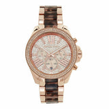 Michael Kors Wren Diamonds Rose Gold Dial Two Tone Steel Strap Watch for Women - MK6159 Authentic Buy Shop Now