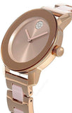 Movado Bold Rose Gold Dial Two Tone Steel Strap Watch for Women - 3600639 Authentic Buy Shop Now