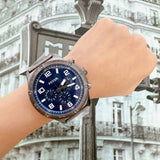 Fossil Brox Multifunction Blue Dial Grey Steel Strap Watch for Men - BQ2798 Authentic Buy Shop Now