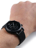 Emporio Armani Sport Chronograph Black Dial Black Mesh Bracelet Watch For Men - AR1968 Authentic Buy Shop Now