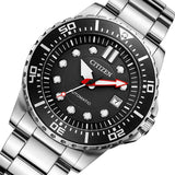 Citizen Mechanical Black Dial Silver Steel Strap Watch For Men - NJ0120-81E Authentic Buy Shop Now
