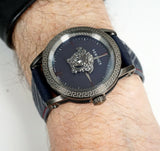 Versace Palazzo Empire Black Dial Black Leather Strap Watch for Men - VERD00218 Authentic Buy Shop Now