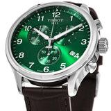 Tissot Chrono XL Chronograph Classic Green Dial Brown Leather Strap Watch For Men - T116.617.16.091.00 Authentic Buy Shop Now