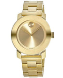 Movado Bold Yellow Gold Dial Yellow Gold Steel Strap Watch For Women - 3600085 Authentic Buy Shop Now