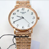 Tissot T Classic Everytime White Dial Rose Gold Mesh Bracelet Watch for Men - T109.610.33.032.00 Authentic Buy Shop Now