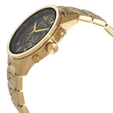 Fossil Inscription Automatic Black Dial Gold Steel Strap Watch for Men - FS5267 Authentic Buy Shop Now