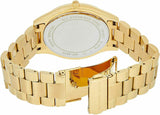 Michael Kors Slim Runway Green Dial Gold Steel Strap Watch for Women - MK3435 Authentic Buy Shop Now