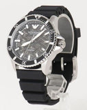 Emporio Armani Meccanico Automatic Black Dial Black Silicone Strap Watch For Men - AR60062 Authentic Buy Shop Now