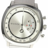 Gucci Grip Collection Quartz Silver Dial Silver Steel Strap Watch For Men - YA157302 Authentic Buy Shop Now