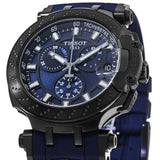 Tissot T Race Chronograph Blue Dial Blue Silicone Strap Watch For Men - T115.417.37.041.00 Authentic Buy Shop Now