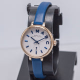 Marc Jacobs Sally White Dial Blue Leather Strap Watch for Women - MBM1354 Authentic Buy Shop Now