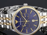 Emporio Armani Classic Blue Dial Two Tone Steel Strap Watch For Men - AR1847 Authentic Buy Shop Now