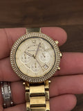 Michael Kors Parker Gold Dial Gold Steel Strap Watch for Women - MK5354 Authentic Buy Shop Now