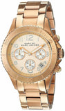 Marc Jacobs Rock Chronograph Rose Gold Dial Rose Gold Steel Strap Watch for Women - MBM3156 Authentic Buy Shop Now