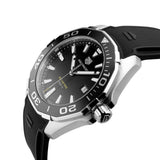 Tag Heuer Aquaracer Quartz Black Dial Black Rubber Strap Watch for Men - WAY101A.FT6141 Authentic Buy Shop Now