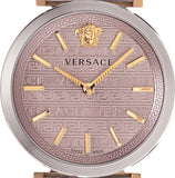 Versace V-Twist Quartz Purple Dial Purple Leather Strap Watch for Women - VELS00219 Authentic Buy Shop Now