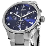 Tissot T Sport Chrono XL Classic Blue Dial Silver Steel Strap Watch For Men - T116.617.11.047.01 Authentic Buy Shop Now