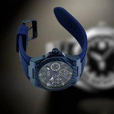 Guess Legacy Blue Dial Blue Rubber Strap Watch for Men - W1049G7 Authentic Buy Shop Now