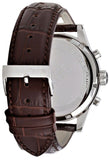 Hugo Boss Jet Chronograph Quartz Silver Dial Brown Leather Strap Watch For Men - HB1513280 Authentic Buy Shop Now