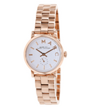 Marc Jacobs Baker White Dial Rose Gold Steel Strap Watch for Women - MBM3248 Authentic Buy Shop Now