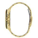Guess Surge Chronograph Black Dial Gold Steel Strap Watch for Men - W1258G2 Authentic Buy Shop Now