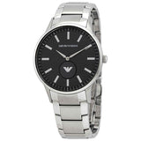 Emporio Armani Renato Quartz Black Dial Silver Steel Strap Watch For Men - AR11118 Authentic Buy Shop Now