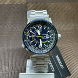 Citizen Promaster Nighthawk Eco Drive Navy Blue Dial Silver Steel Strap Watch For Men - BJ7006-56L Authentic Buy Shop Now