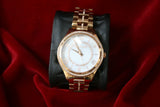 Michael Kors Lauryn Mother of Pearl Dial Rose Gold Steel Strap Watch for Women - MK3716 Authentic Buy Shop Now