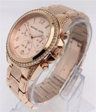 Michael Kors Blair Rose Gold Dial Rose Gold Steel Strap Watch for Women - MK5263 Authentic Buy Shop Now