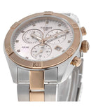 Tissot PR 100 Sport Chic Chronograph Diamonds Mother of Pearl Dial Two Tone Steel Strap Watch for Women - T101.917.22.116.00 Authentic Buy Shop Now