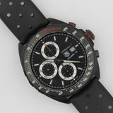 Tag Heuer Formula 1 Automatic Chronograph Black Dial Black Leather Strap Watch for Men - CAZ2011.FT8024 Authentic Buy Shop Now