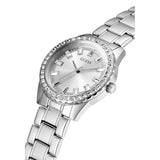 Guess Sparkler Diamonds Silver Dial Silver Steel Strap Watch for Women - GW0111L1 Authentic Buy Shop Now