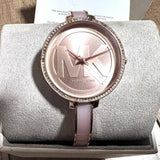 Michael Kors Jaryn Analog Rose Gold Dial Pink Steel Strap Watch For Women - MK4545 Authentic Buy Shop Now