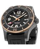 Breitling Superocean Automatic 46mm Black Dial Black Rubber Strap Watch for Men - U17368221B1S1 Authentic Buy Shop Now