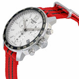 Tissot Quickster Chronograph NBA Chicago Bulls White Dial Red NATO Strap Watch For Men - T095.417.17.037.04 Authentic Buy Shop Now