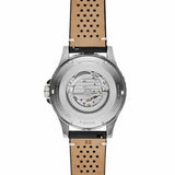 Fossil Crewmaster Sports Automatic Black Dial Black Leather Strap Watch for Men - ME3148 Authentic Buy Shop Now