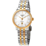 Tissot T Classic Carson Premium White Dial Two Tone Steel Strap Watch for Women - T122.207.22.031.00 Authentic Buy Shop Now