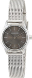 Calvin Klein Minimal Grey Dial Silver Mesh Bracelet Watch for Women - K3M23124 Authentic Buy Shop Now