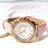 Coach Boyfriend Mother of Pearl White Dial Pink Leather Strap Watch for Women - 14503151 Authentic Buy Shop Now